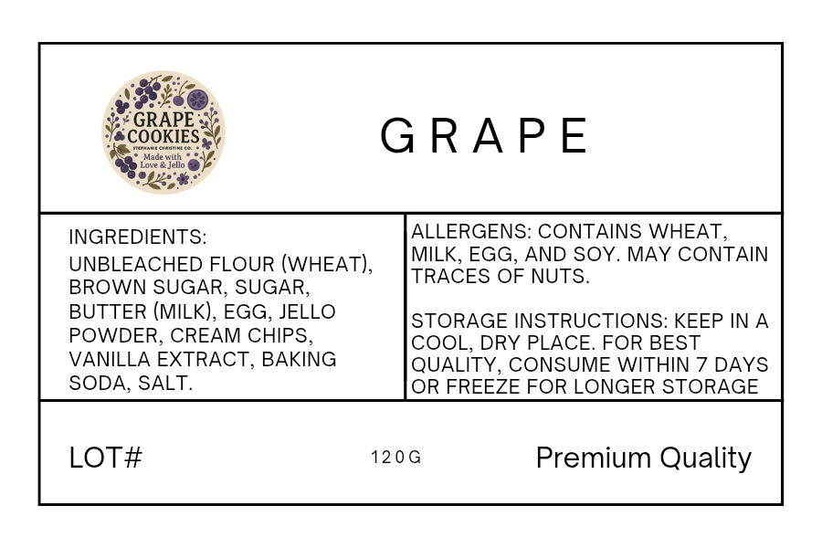 Grape - Purple Power Cookies