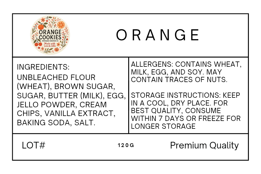 Orange Cookies