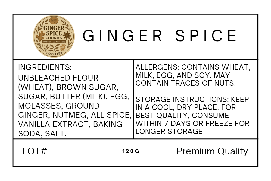 Ginger Spice Cookies