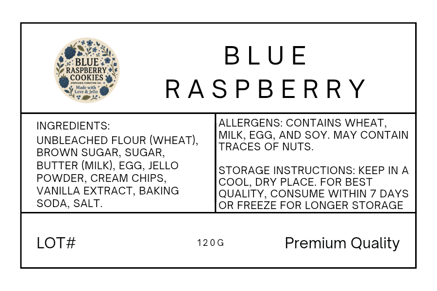 Berry Blue - Blue Razz Blast Cookies