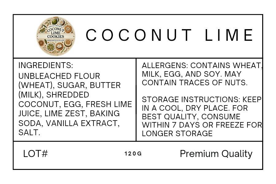 Coconut Lime Cookie