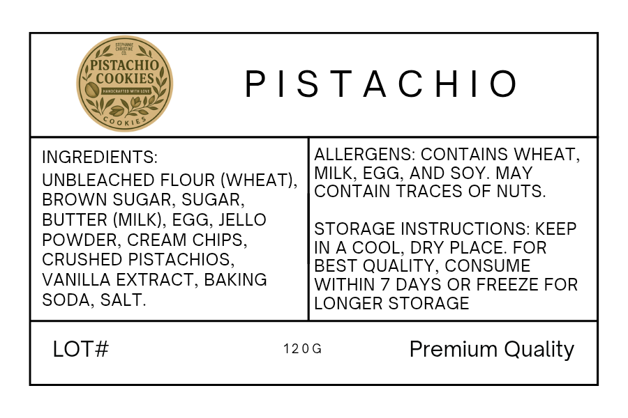 Pistachi-Oh! Cookies