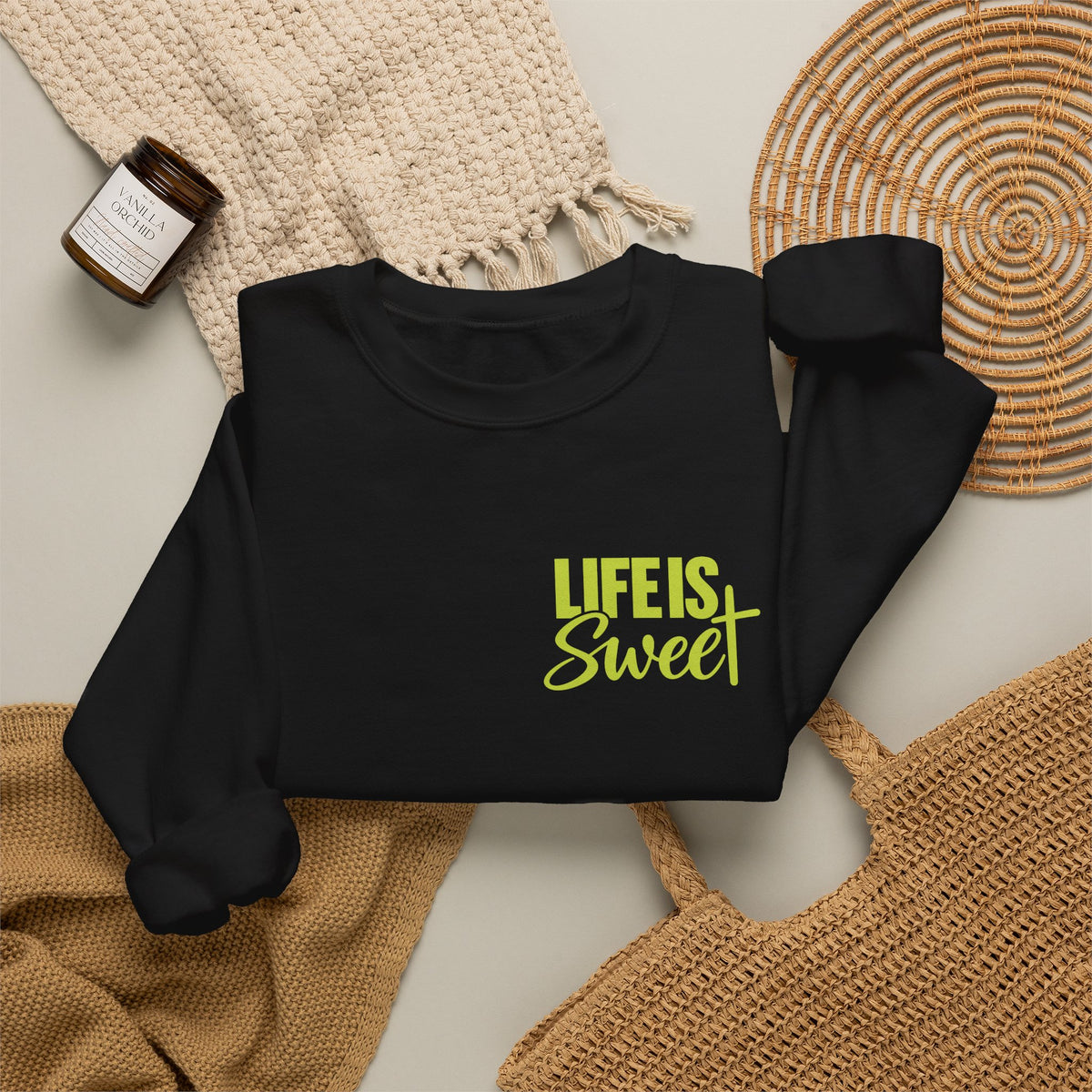 Life Is Sweet Crewneck Sweatshirt — You Don't Have to Walk Alone