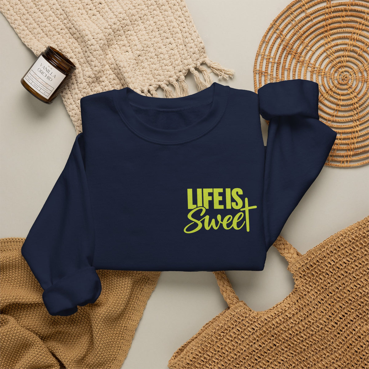 Life Is Sweet Crewneck Sweatshirt — You Don't Have to Walk Alone