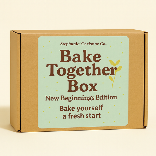 Bake Together Box — New Beginnings Edition
Bake yourself a fresh start.