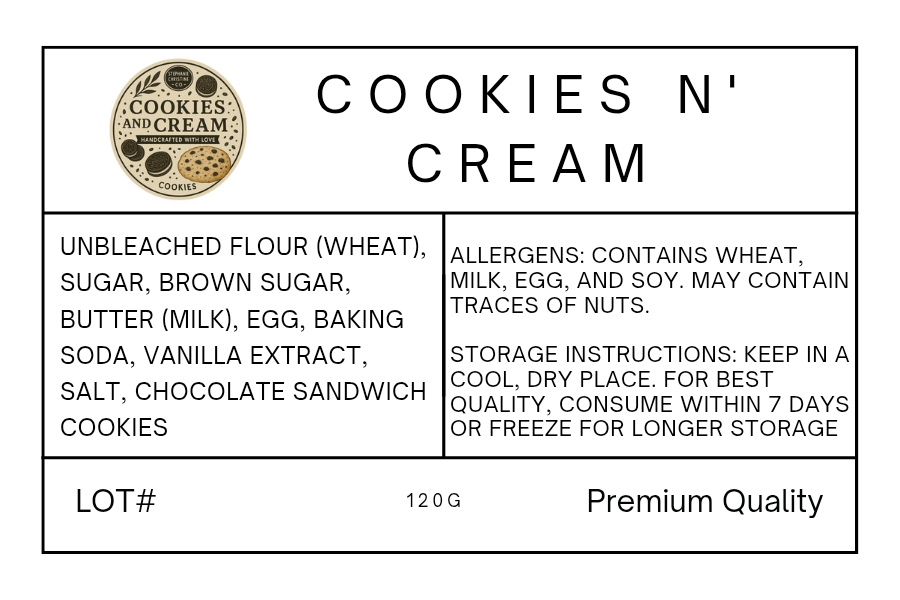 Cookies n' Cream Cookie