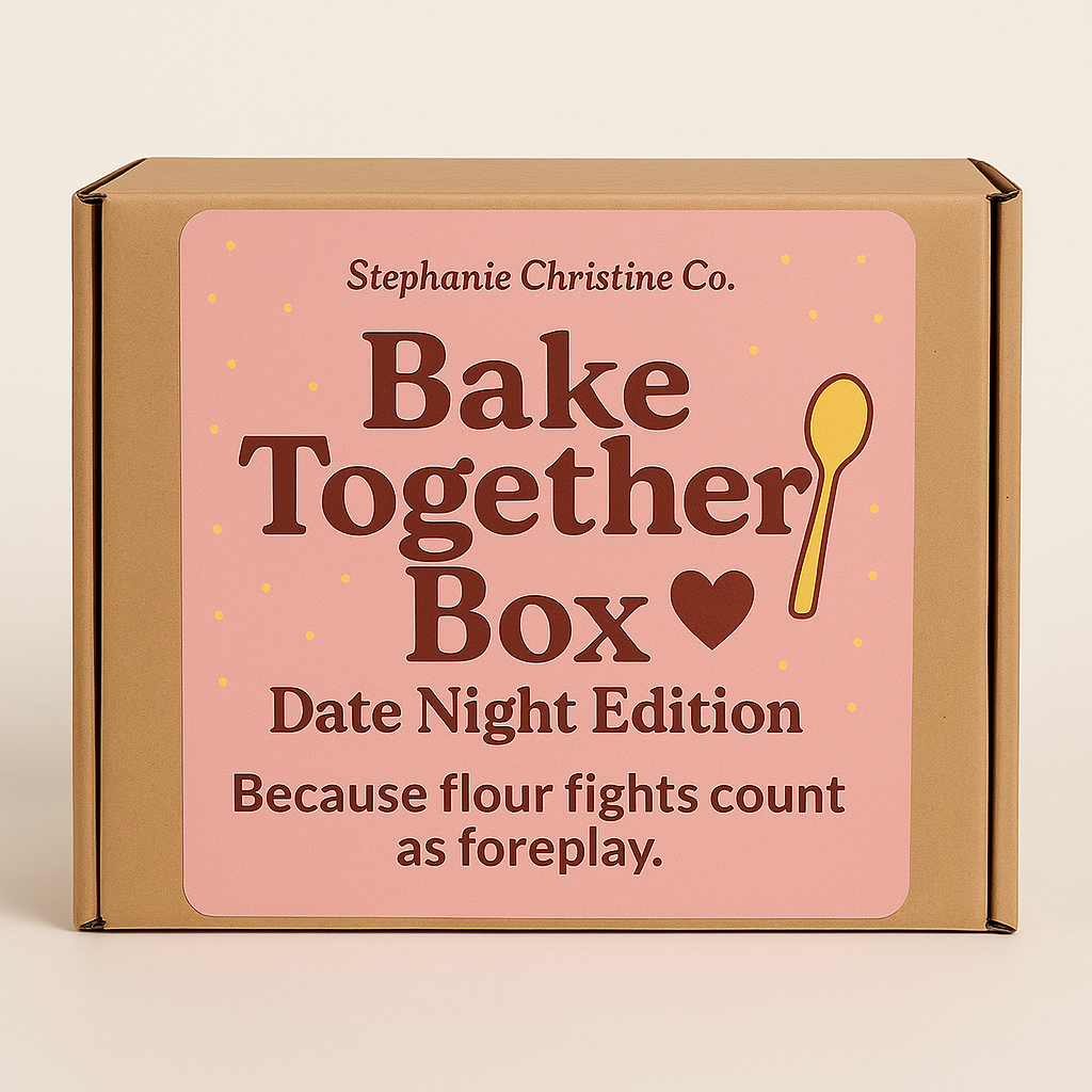 Bake Together Box — Date Night Edition
Because flour fights count as foreplay.